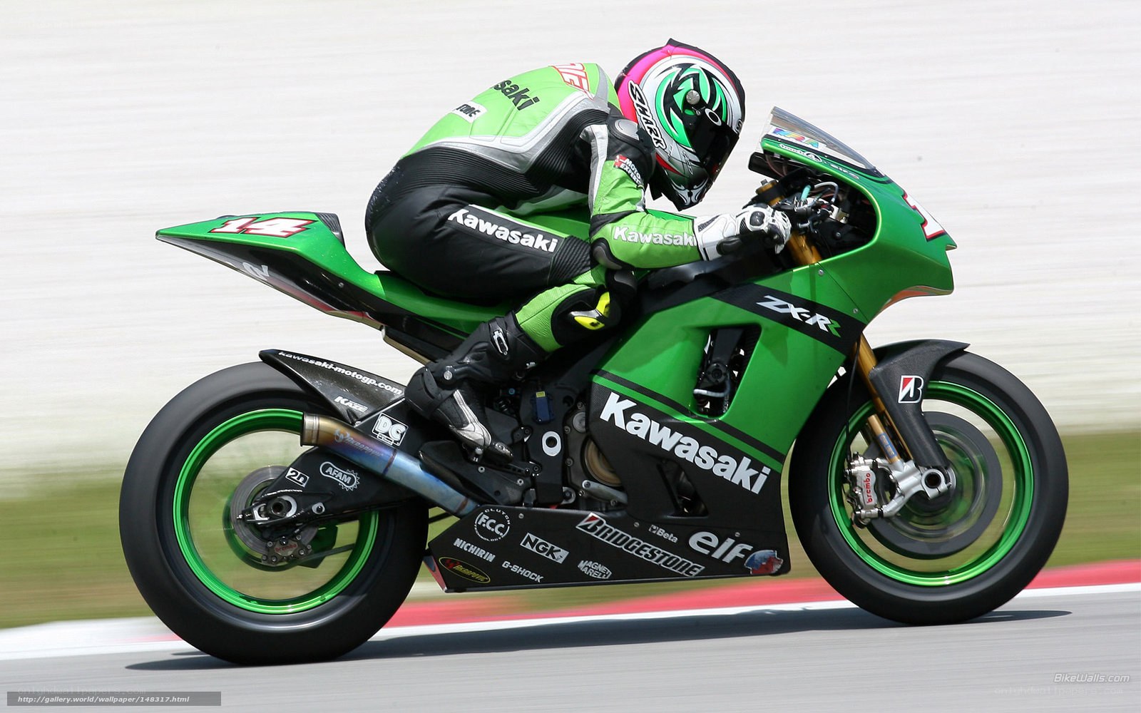 motorcycle racer on track