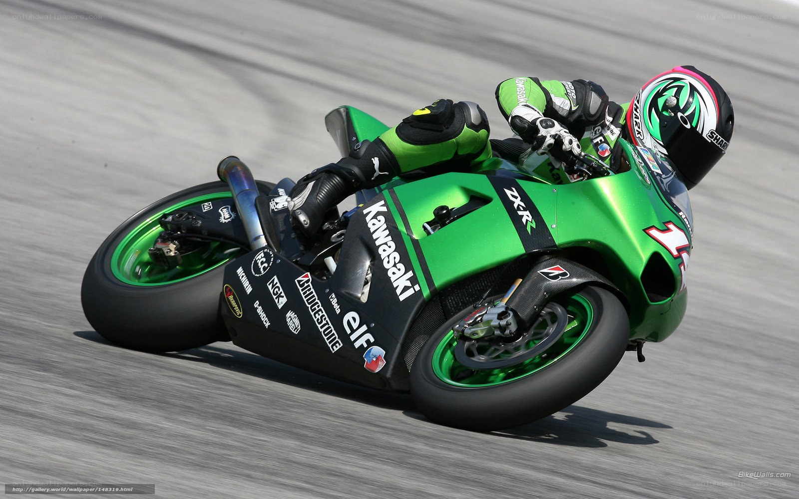 motorcycle racer on track