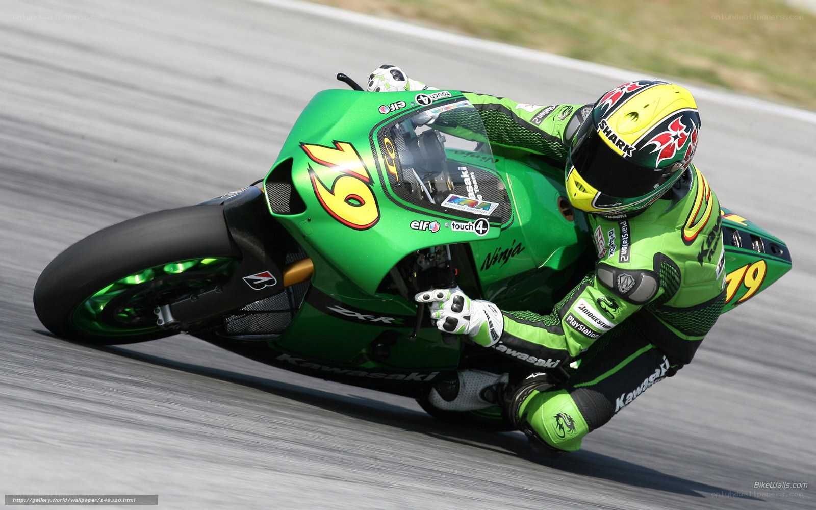 motorcycle racer on track