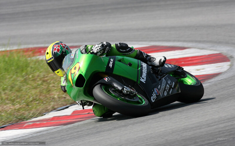 motorcycle racer on track