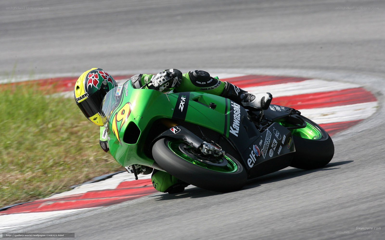 motorcycle racer on track