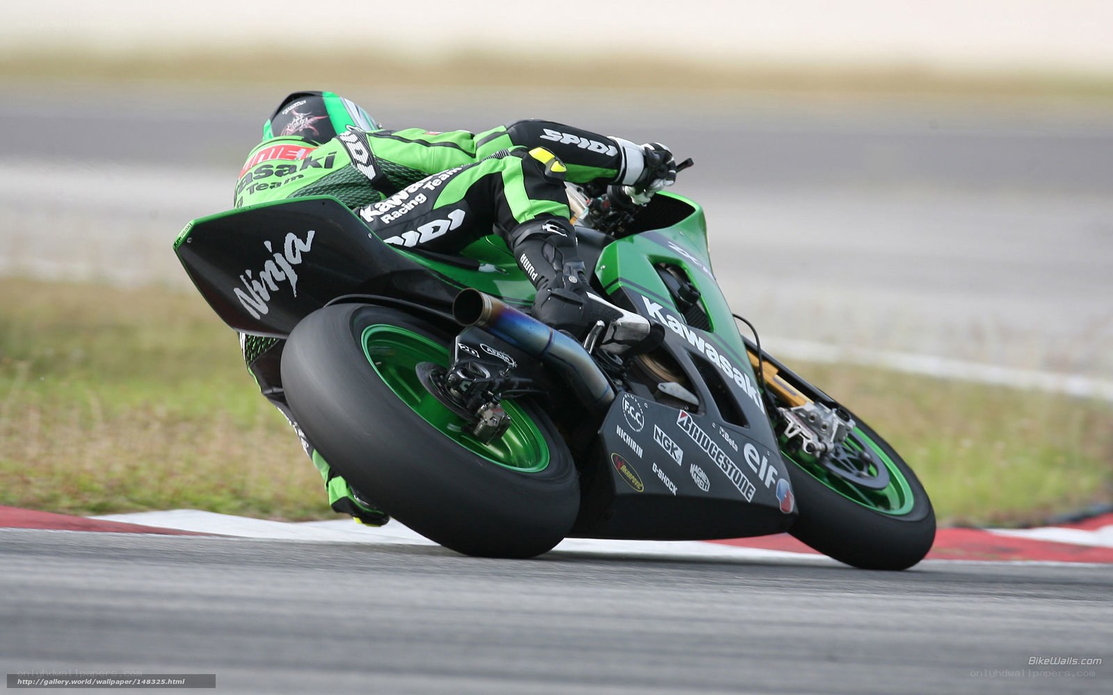 motorcycle racer on track