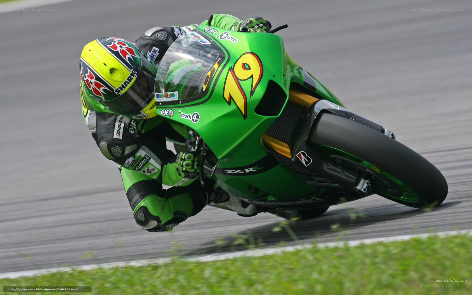 motorcycle racer on track