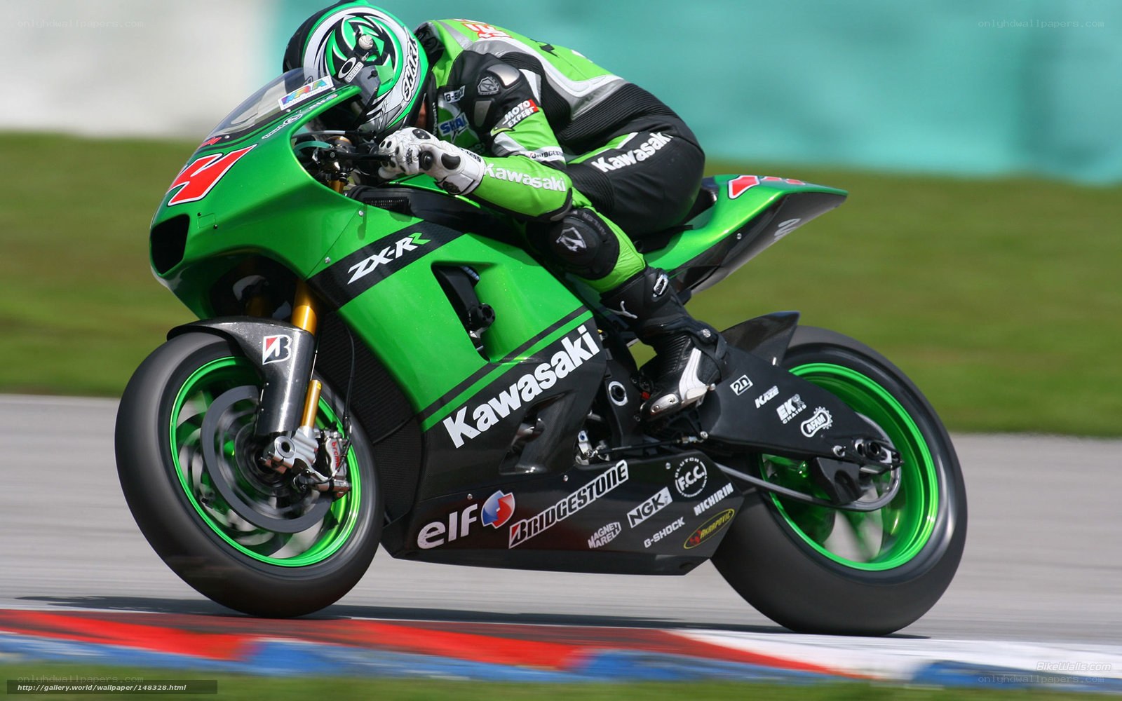 motorcycle racer on track