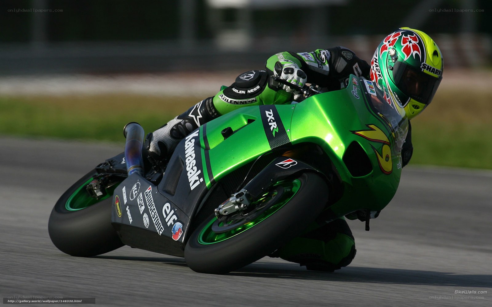 motorcycle racer on track