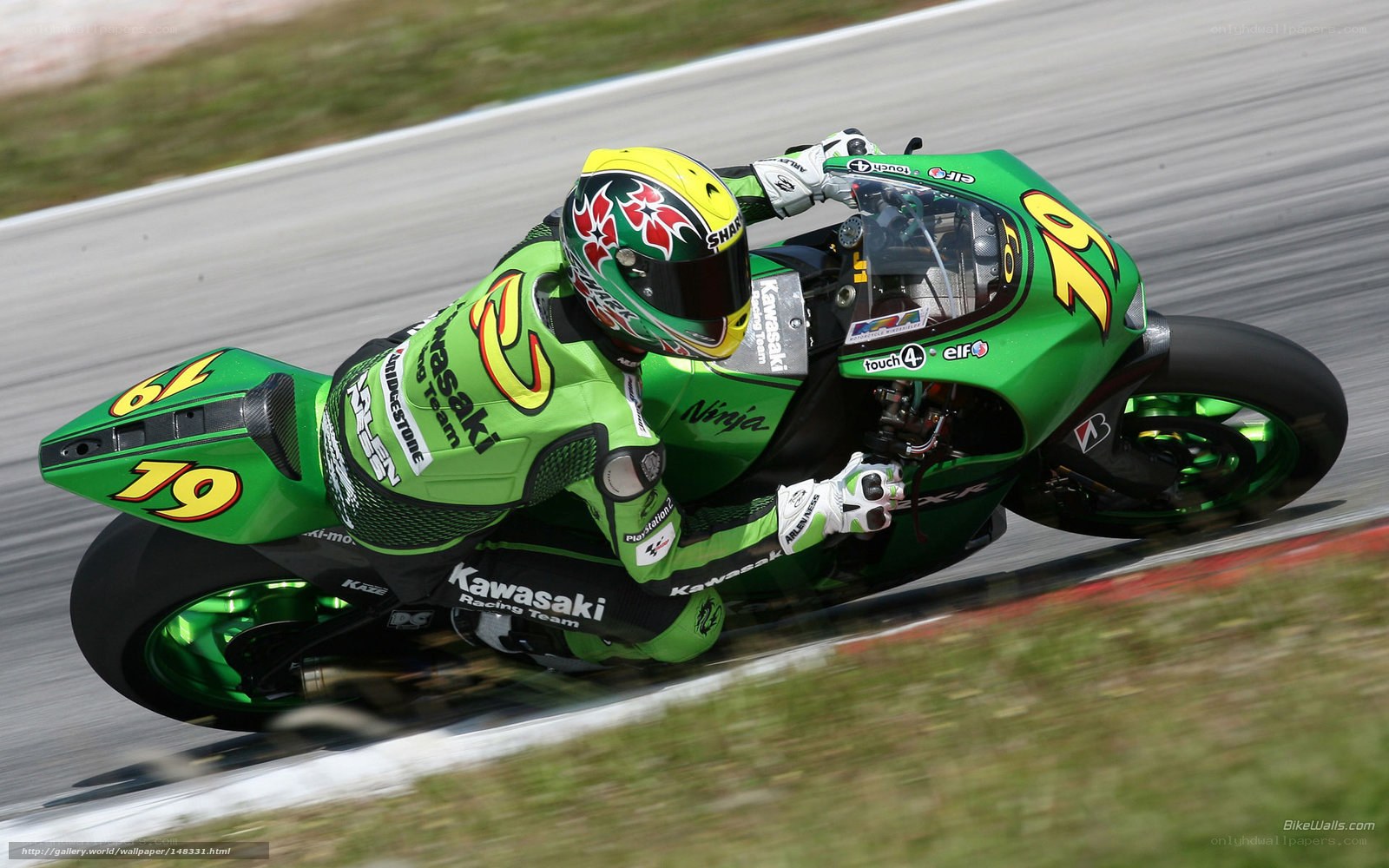 motorcycle racer on track
