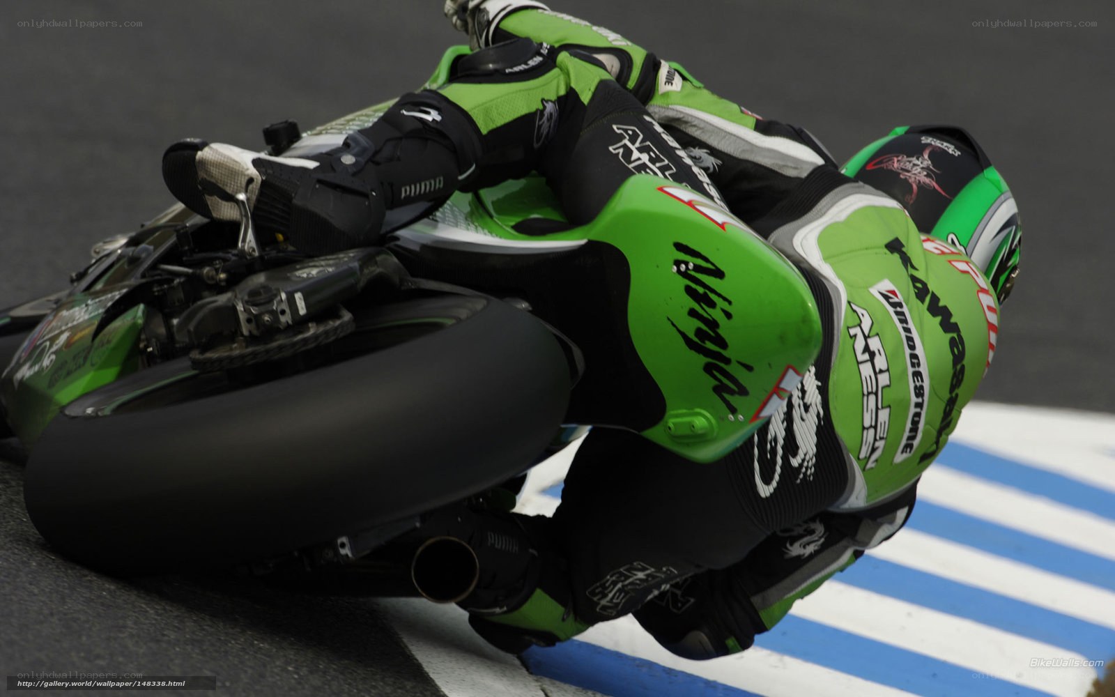 motorcycle racer on track