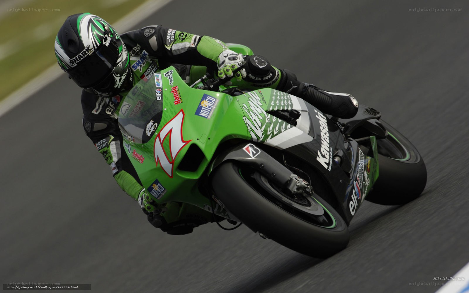 motorcycle racer on track