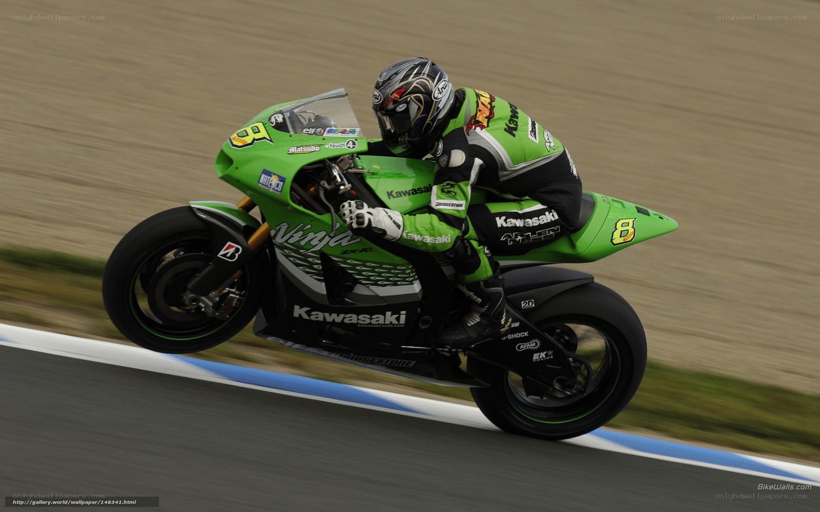 motorcycle racer on track