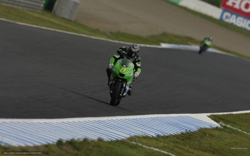 motorcycle racer on track