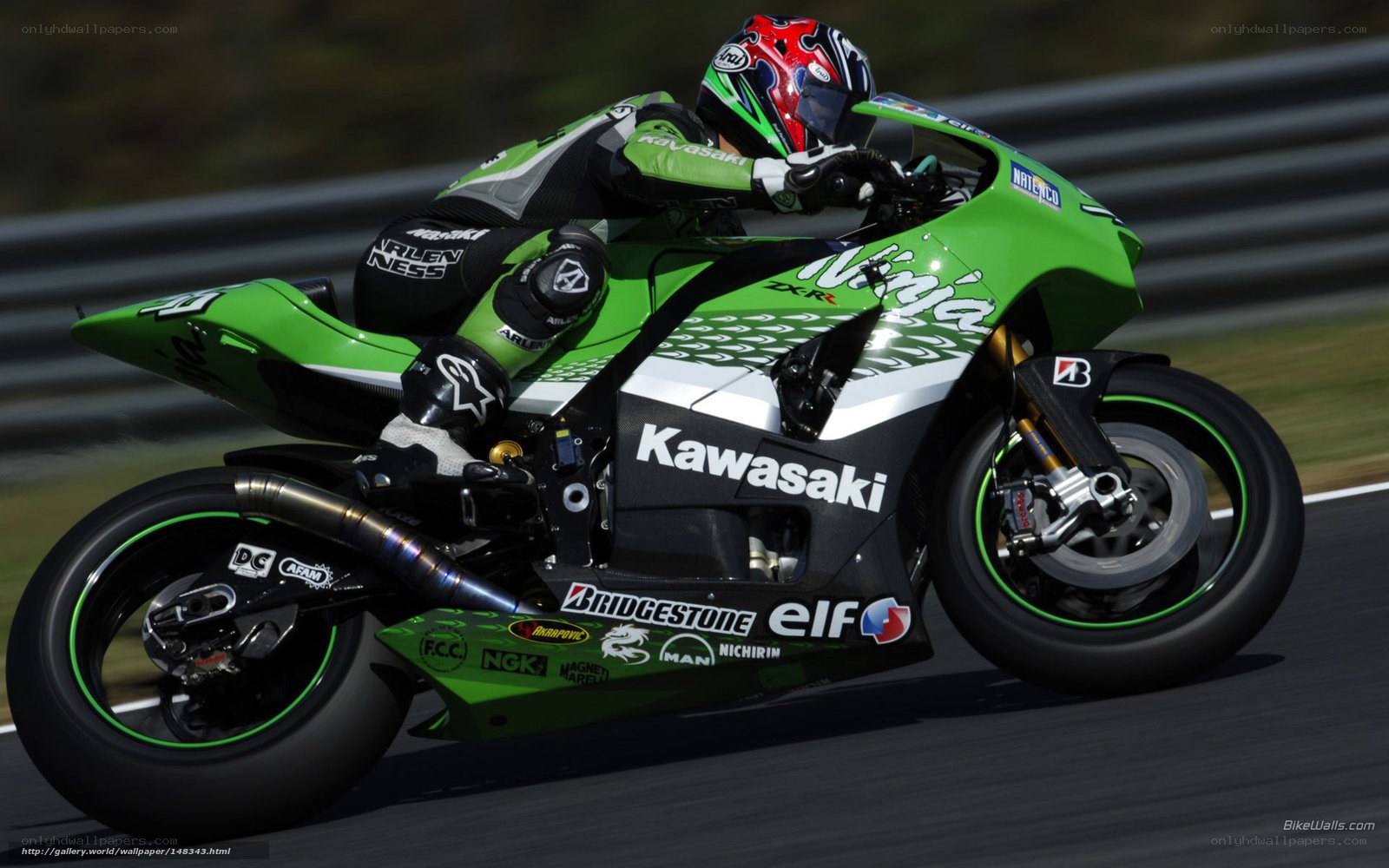 motorcycle racer on track