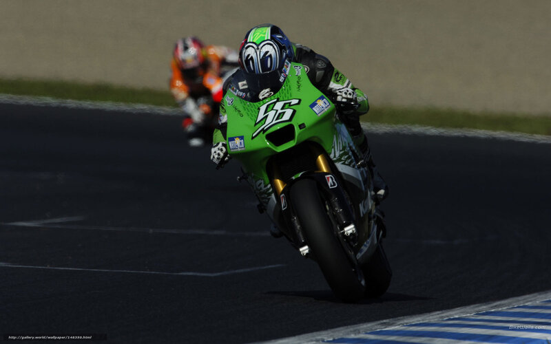 motorcycle racer on track