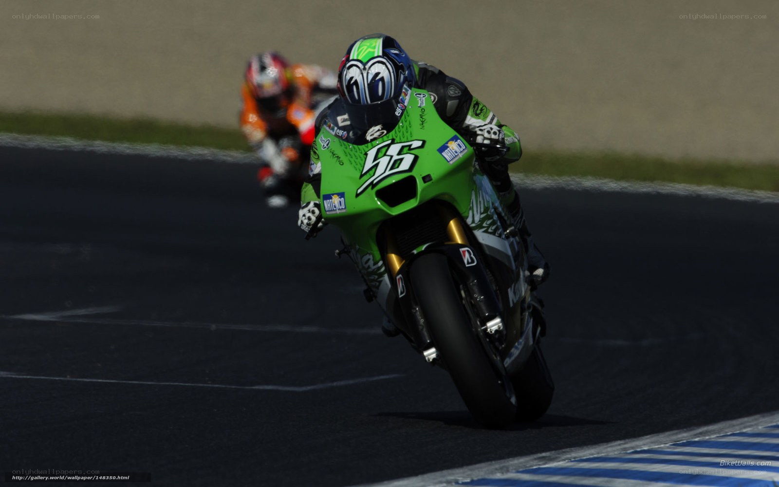 motorcycle racer on track
