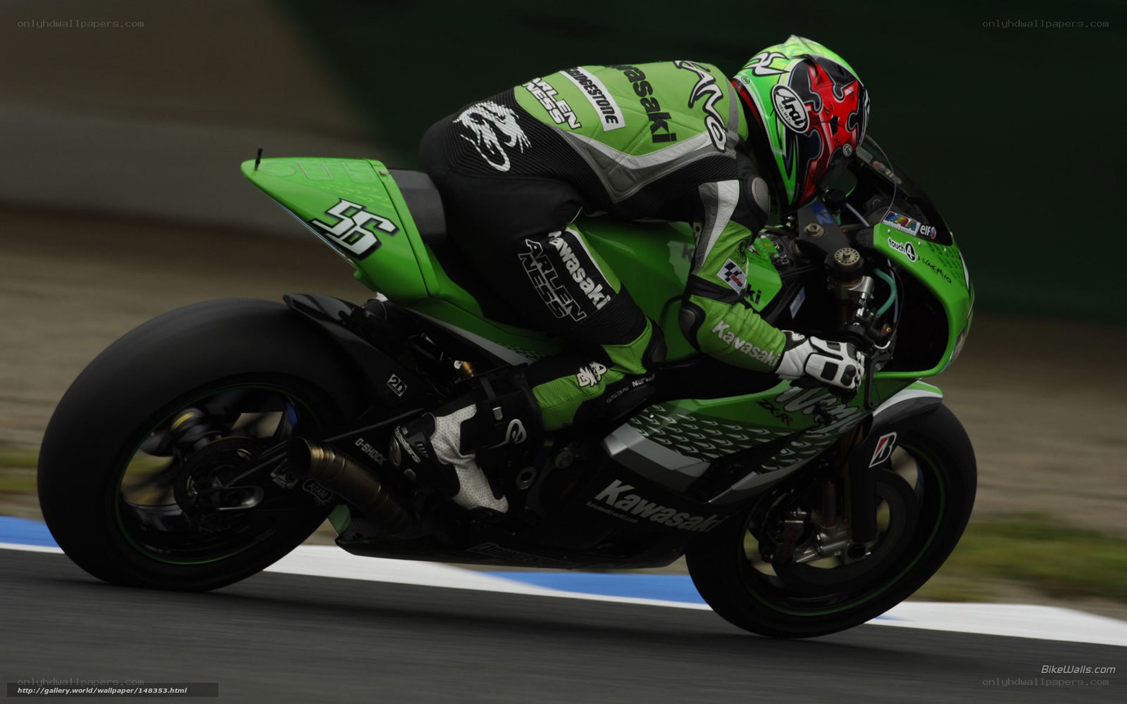 motorcycle racer on track