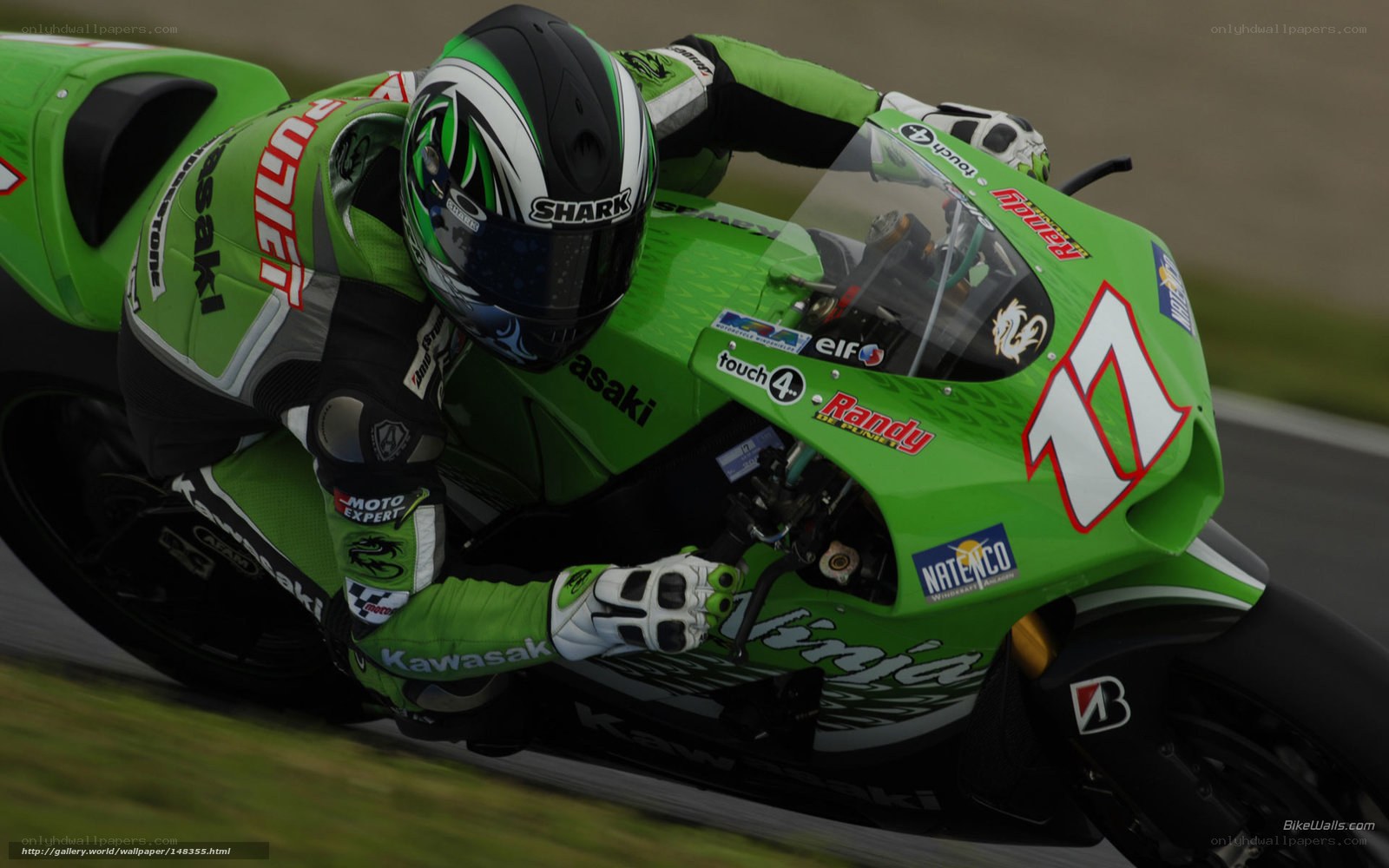 motorcycle racer on track