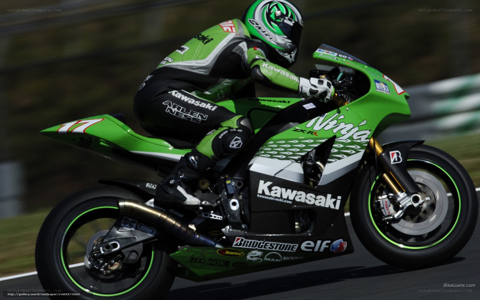 motorcycle racer on track