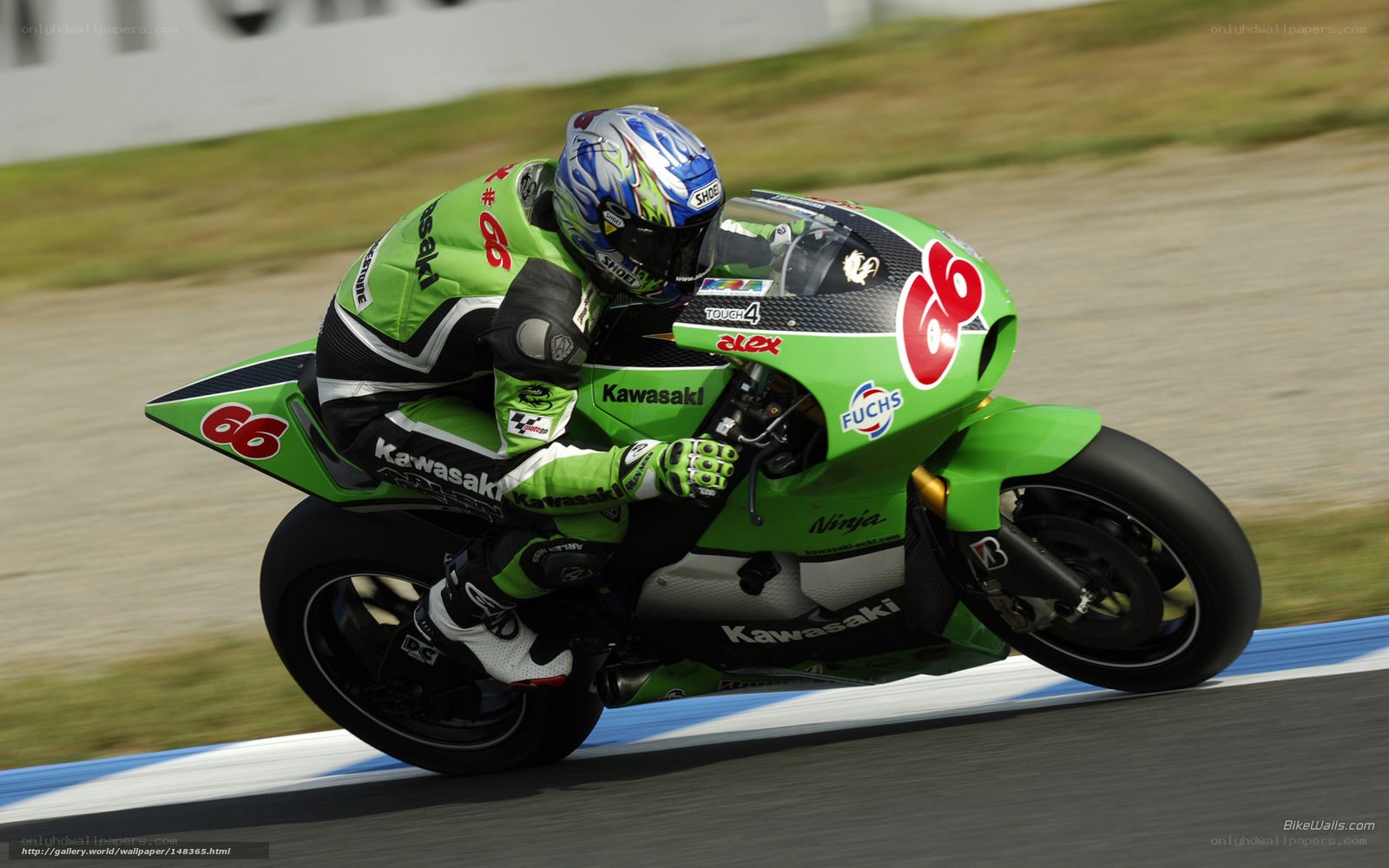 motorcycle racer on track