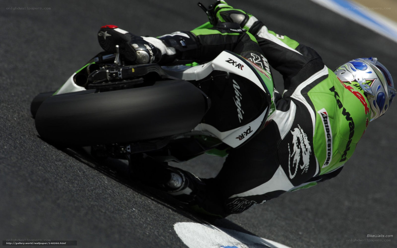 motorcycle racer on track