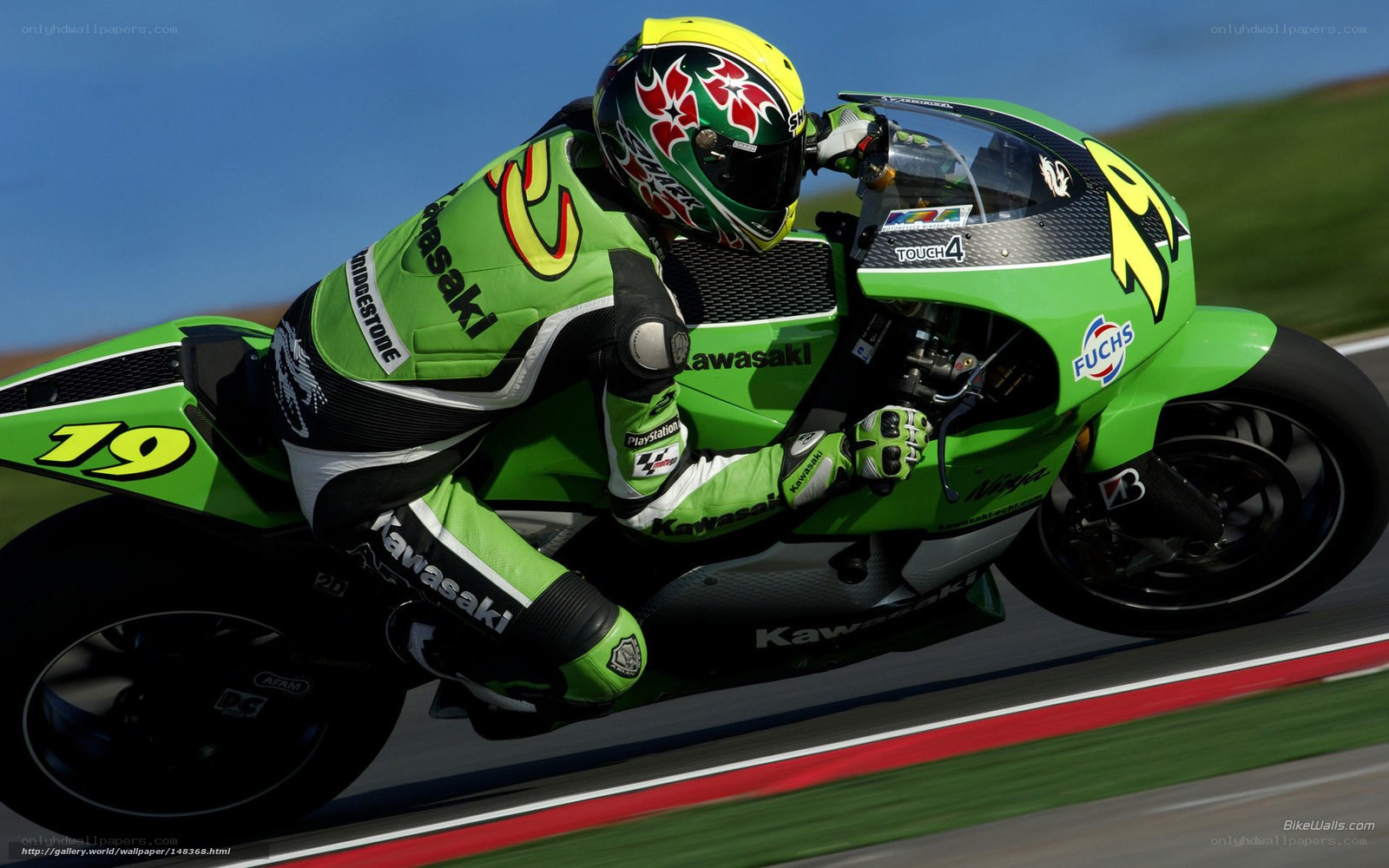 motorcycle racer on track