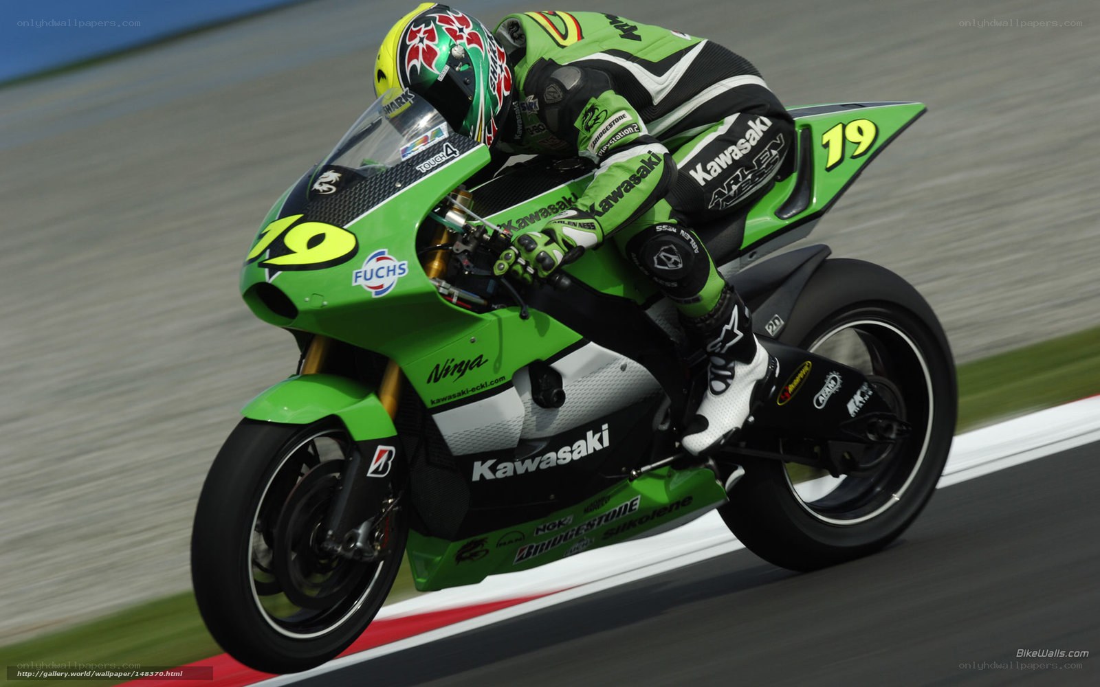 motorcycle racer on track