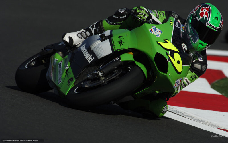 motorcycle racer on track