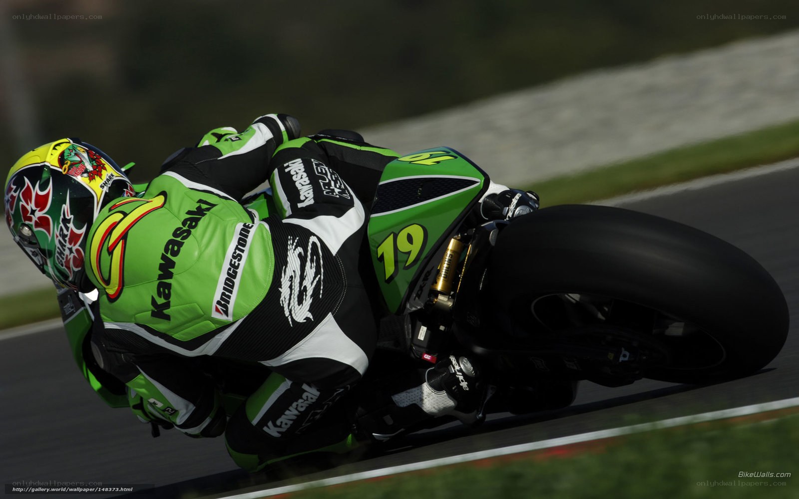 motorcycle racer on track