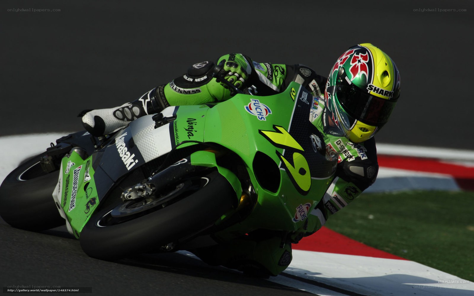 motorcycle racer on track