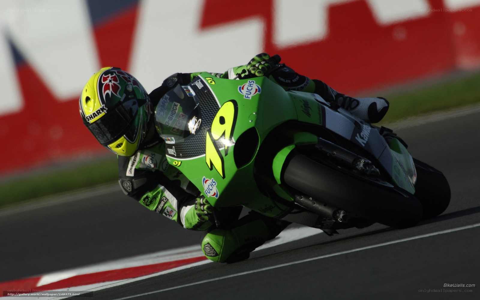 motorcycle racer on track