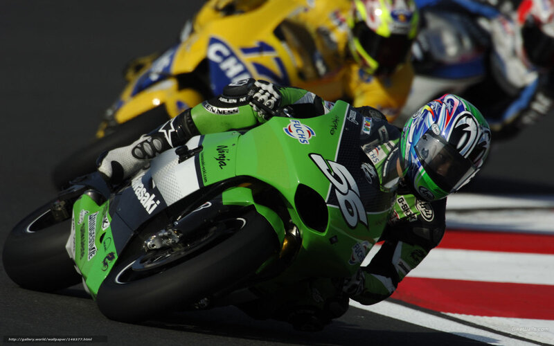 motorcycle racer on track