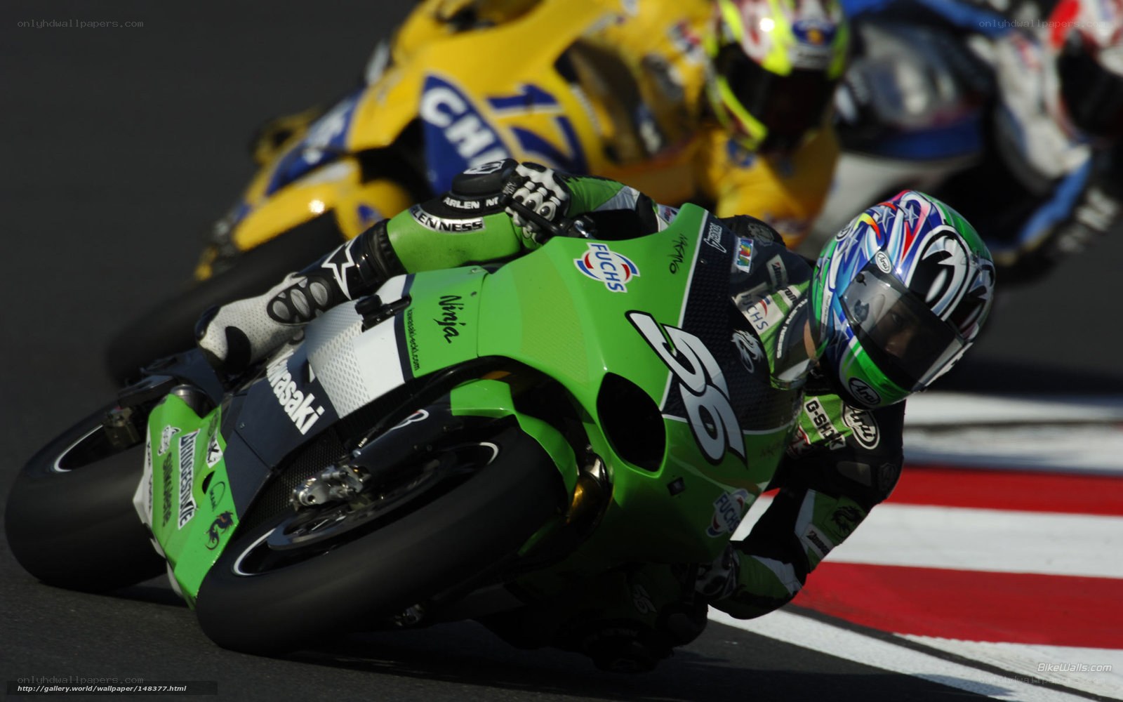 motorcycle racer on track