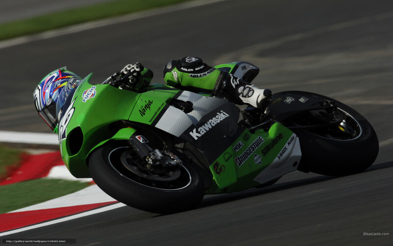 motorcycle racer on track