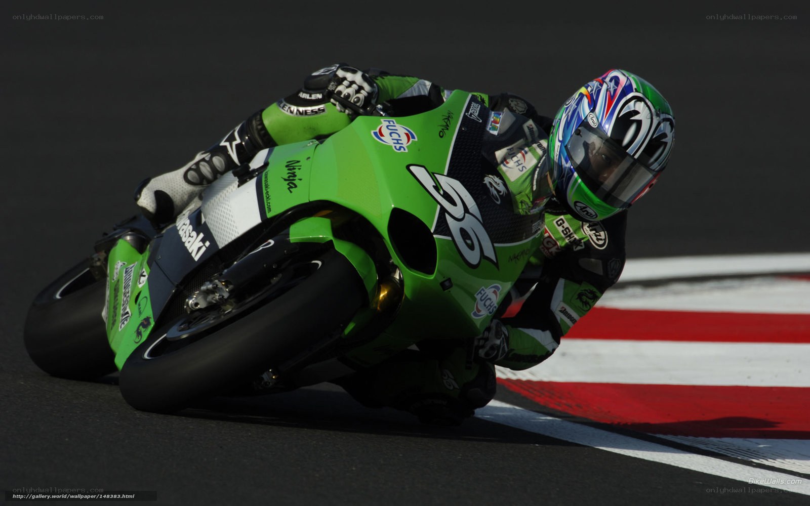 motorcycle racer on track