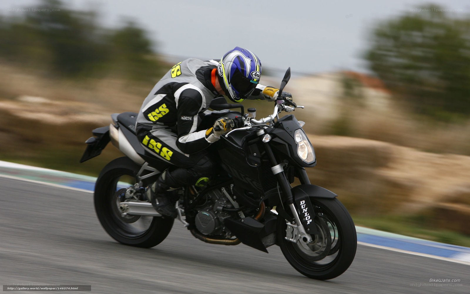 motorcycle racer on track