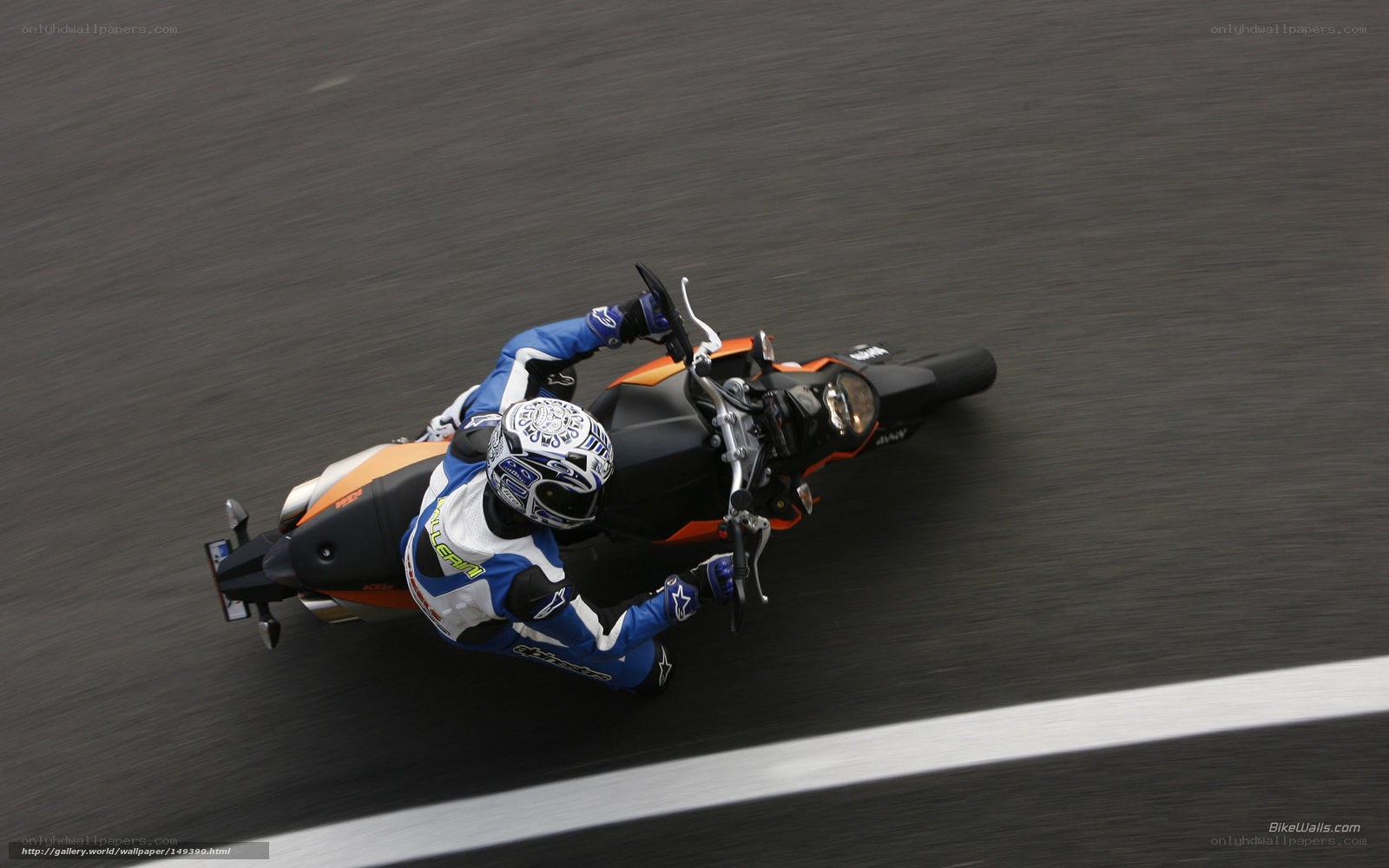 motorcycle racer on track