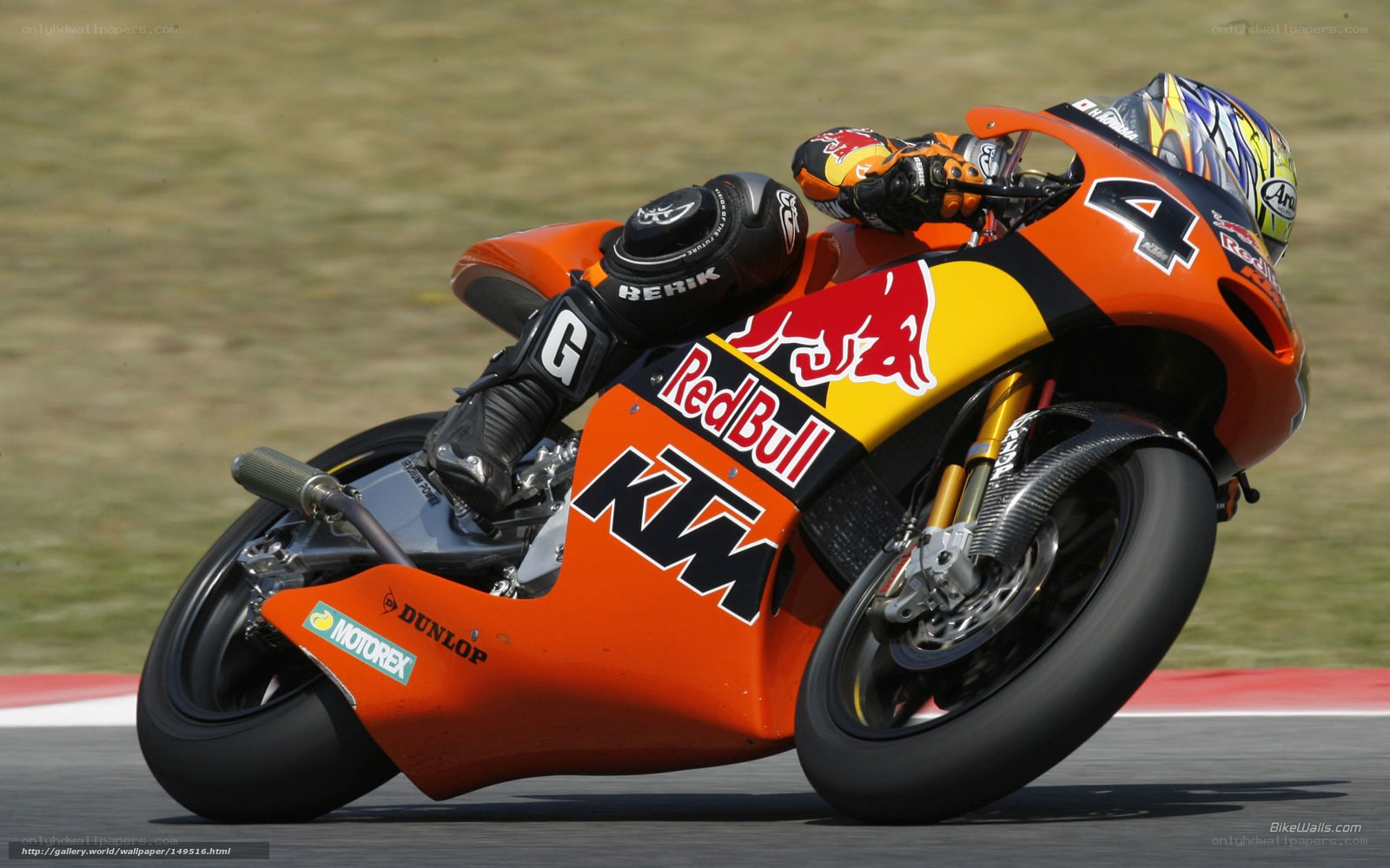 motorcycle racer on track