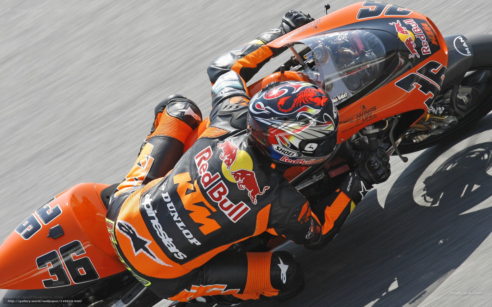 motorcycle racer on track
