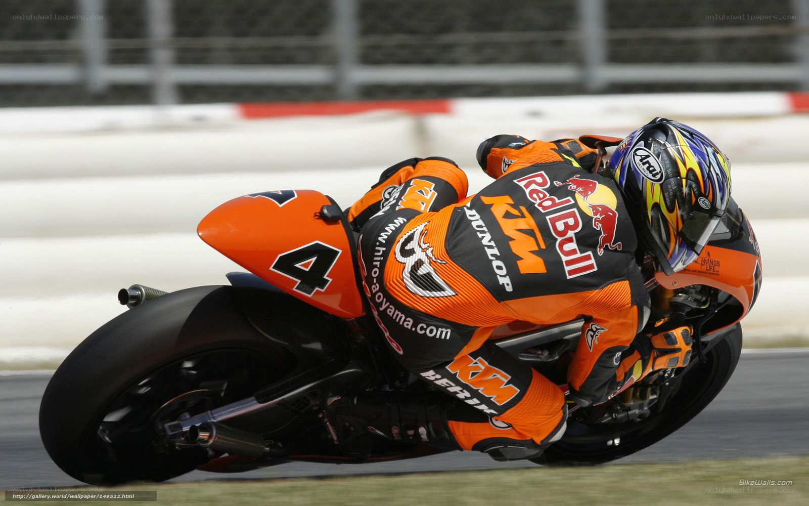 motorcycle racer on track