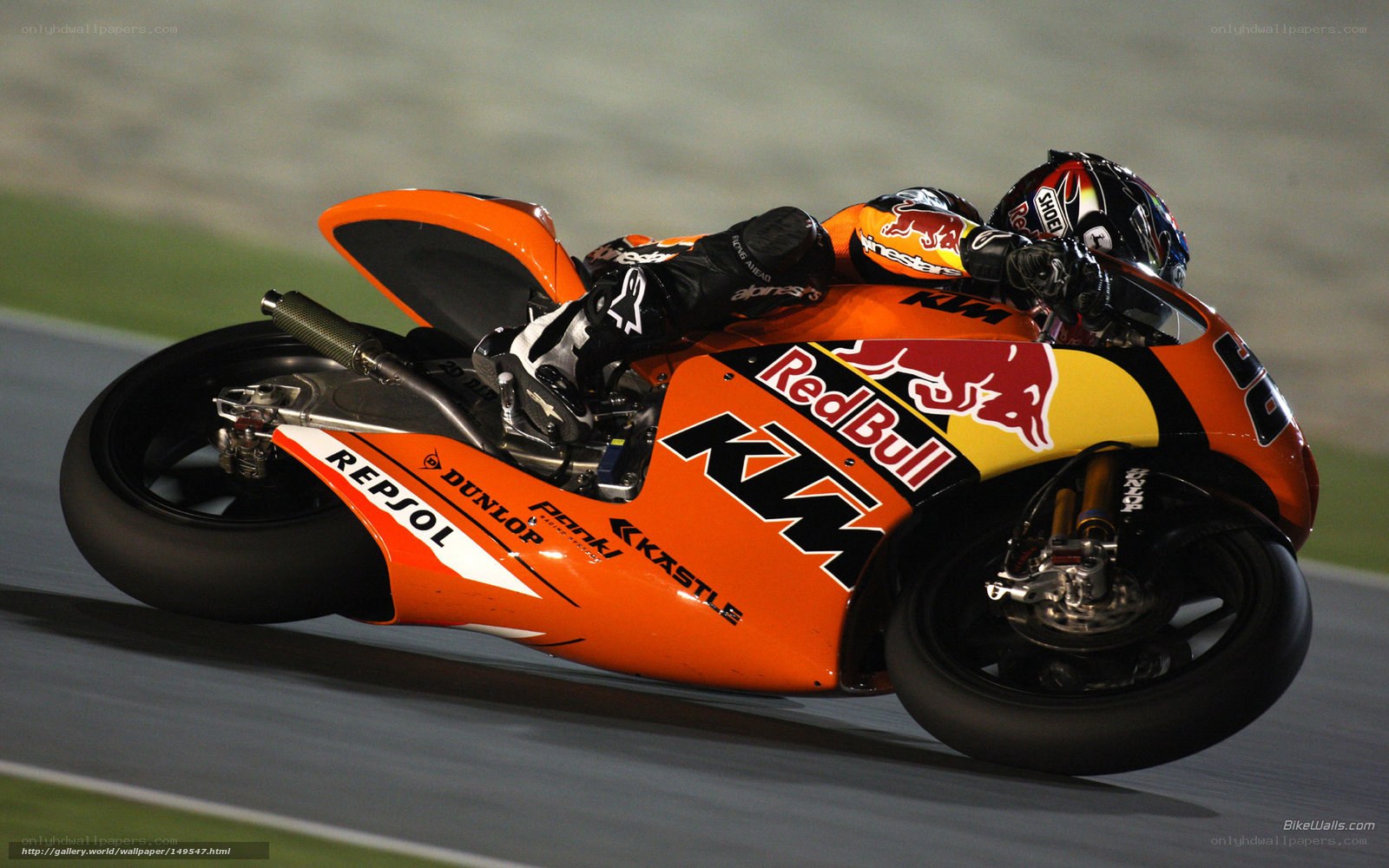 motorcycle racer on track