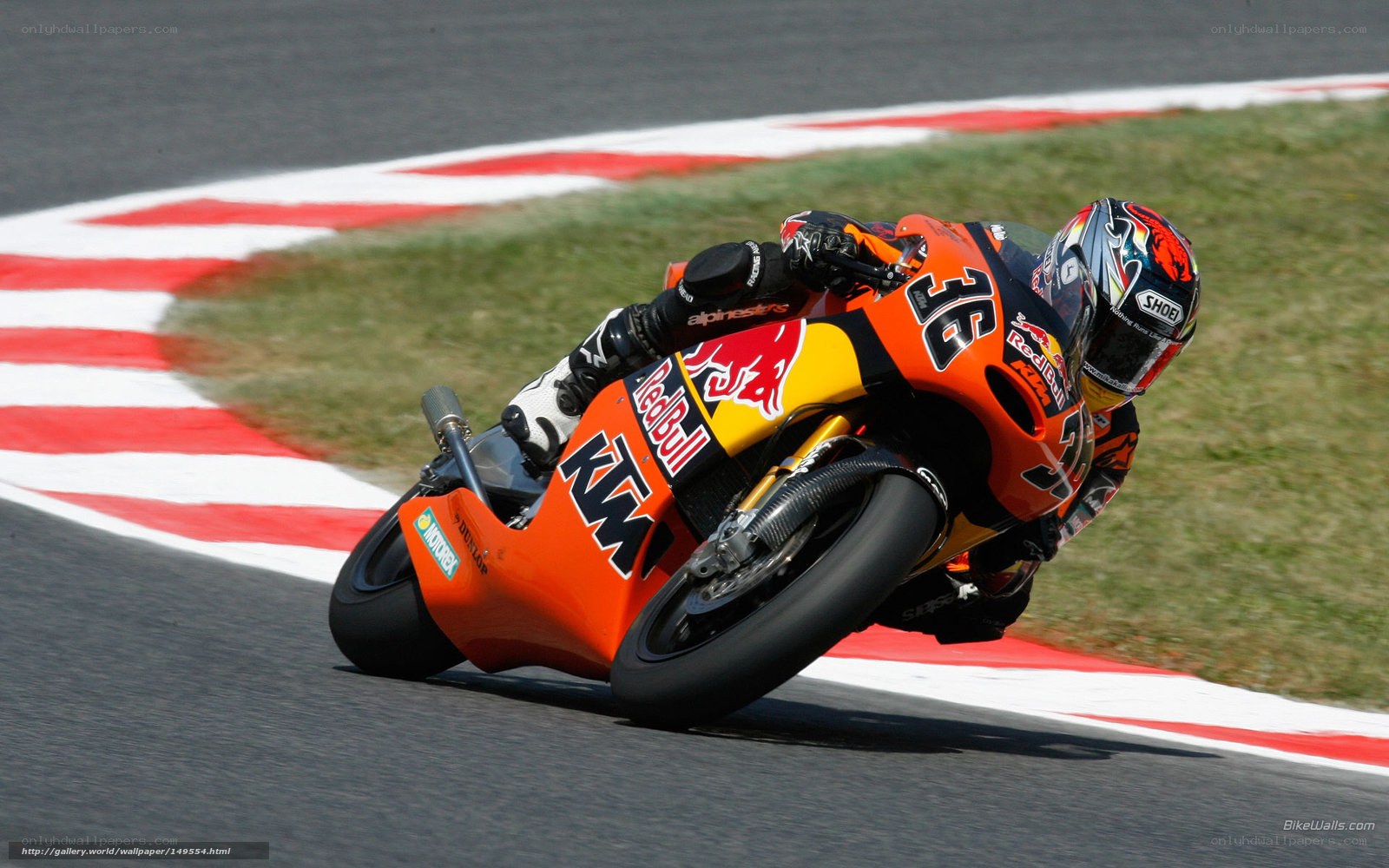 motorcycle racer on track