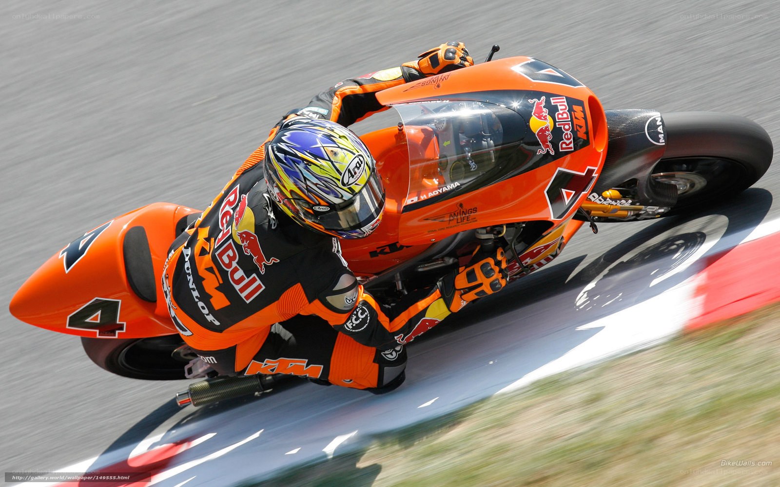 motorcycle racer on track