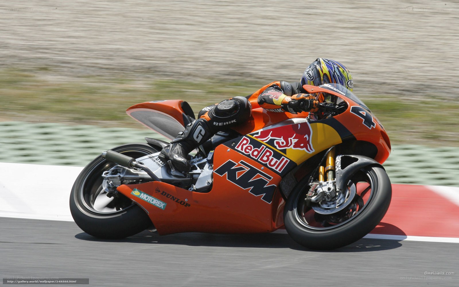 motorcycle racer on track