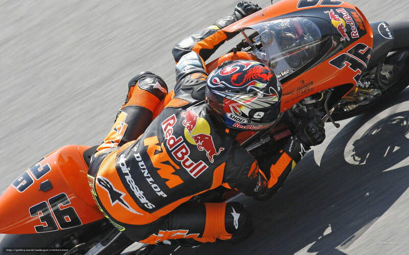 motorcycle racer on track