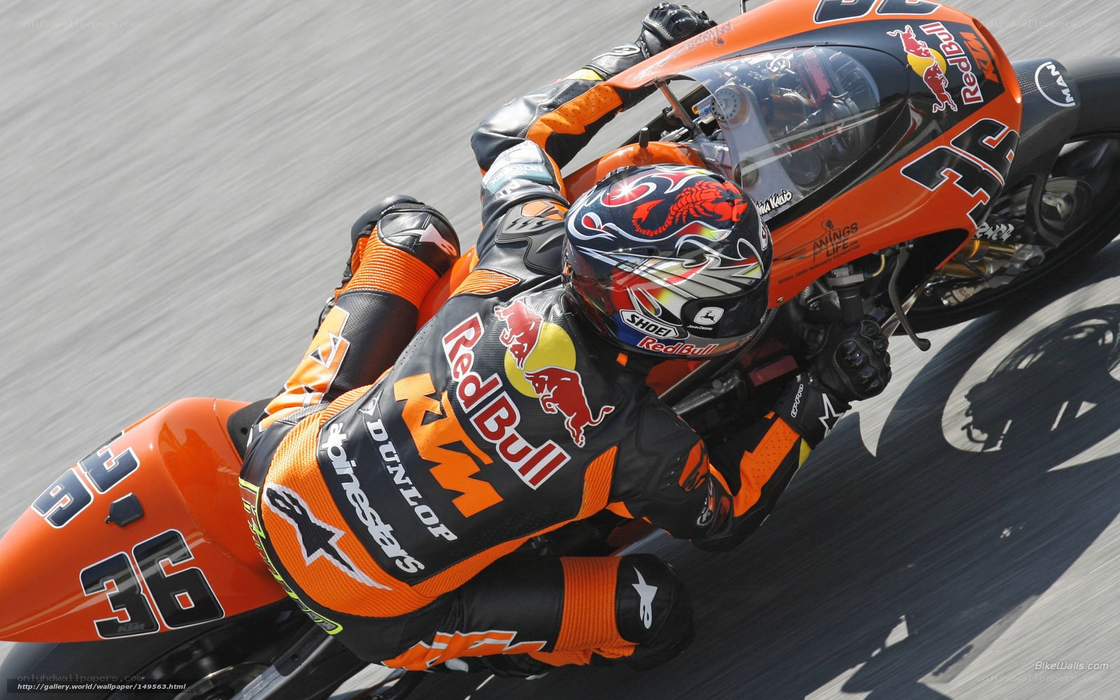 motorcycle racer on track