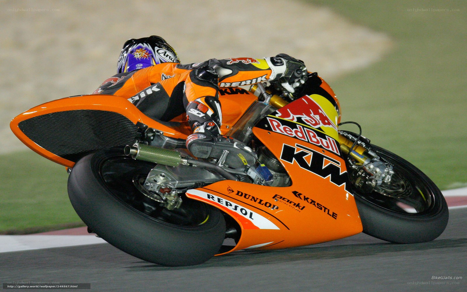 motorcycle racer on track