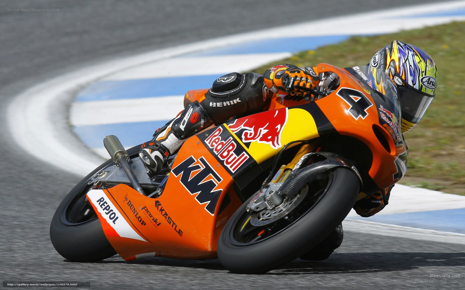 motorcycle racer on track