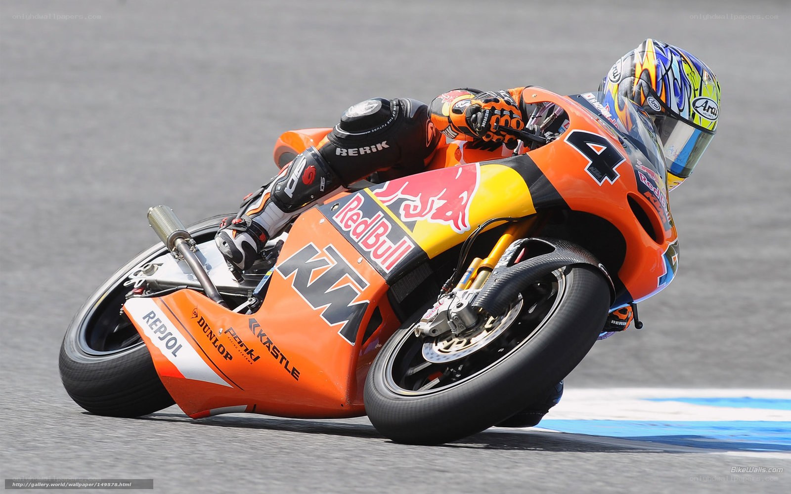 motorcycle racer on track