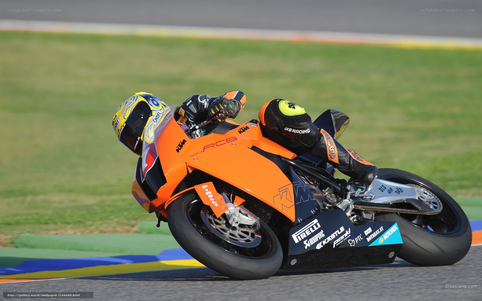 motorcycle racer on track