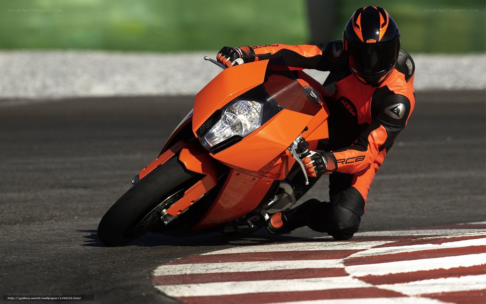 motorcycle racer on track