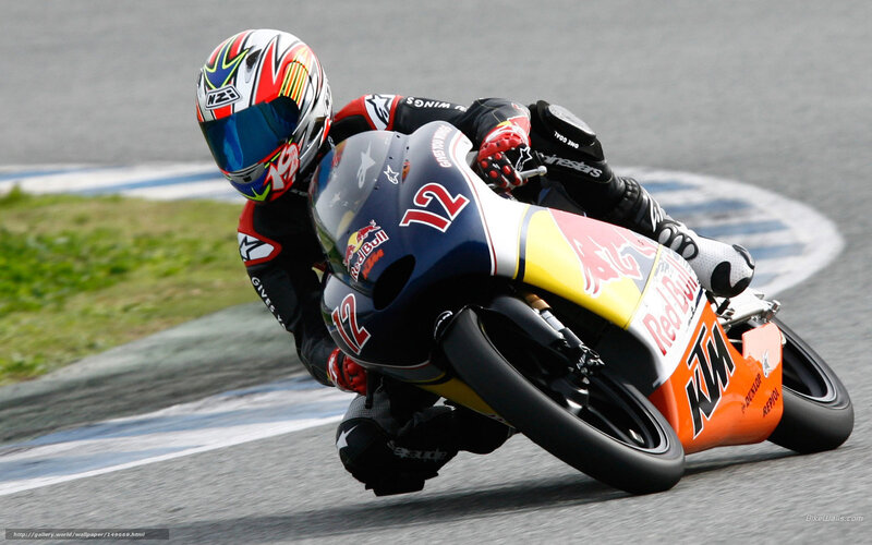motorcycle racer on track