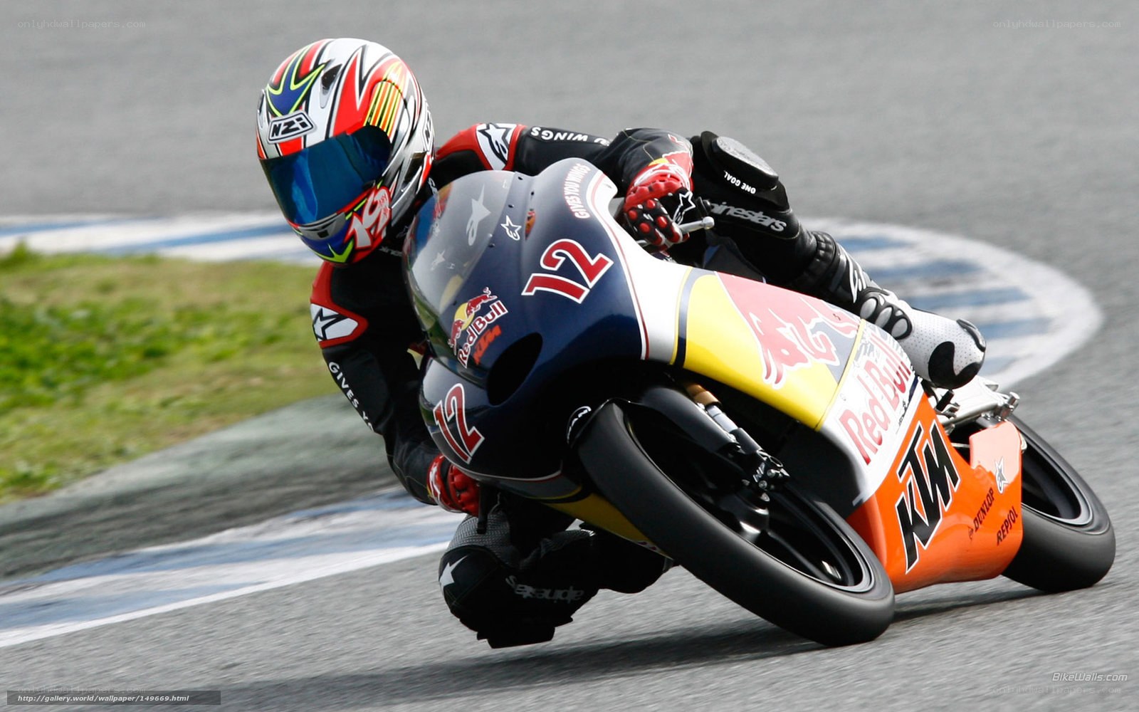 motorcycle racer on track